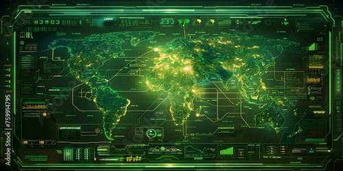 Exploring a Futuristic Landscape: Digital Continents and Virtual Countries in Cyberspace. Concept Futuristic Landscapes, Digital Continents, Virtual Countries, Cyberspace, Exploring