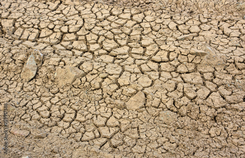 Drought with Cracking and Dried Mud Flats
