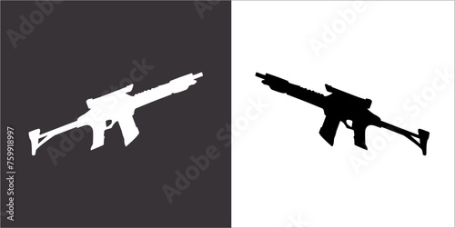 Illustration vector graphics of gun icon