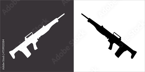 Illustration vector graphics of gun icon