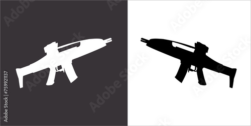 Illustration vector graphics of gun icon