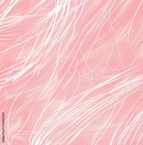 Pink background with straight white lines creating a geometric pattern.
