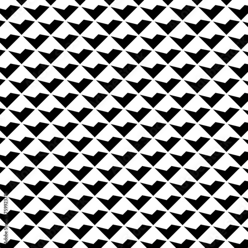 Seamless geometric pattern. Arrow shape. Vector Format Illustration 