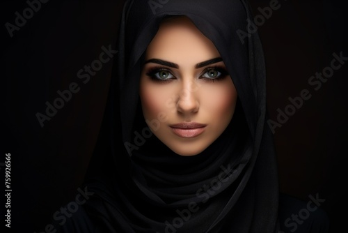 young woman in hijab Generative AI