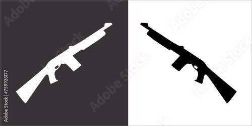Illustration vector graphics of gun icon