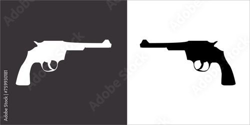 Illustration vector graphics of gun icon