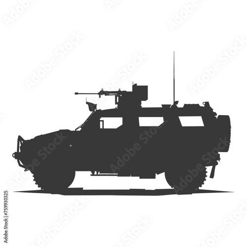 Silhouette armored vehicle combat black color only