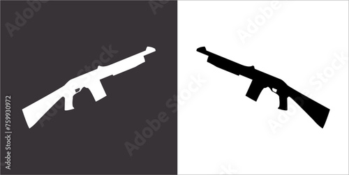 Illustration vector graphics of gun icon