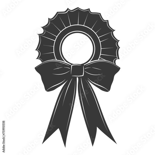 Silhouette Award rosette black color only
