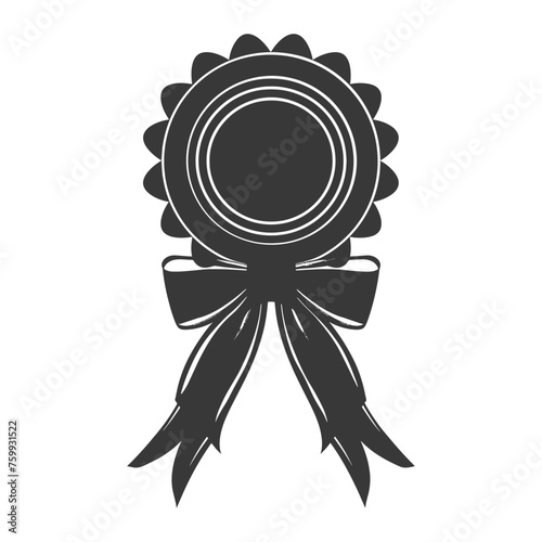Silhouette Award rosette black color only