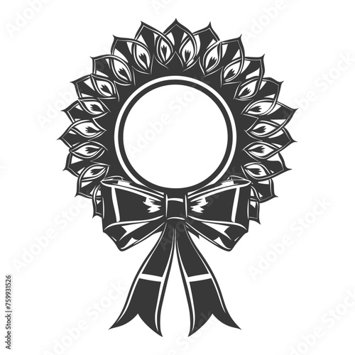 Silhouette Award rosette black color only