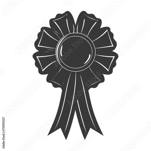 Silhouette Award rosette black color only