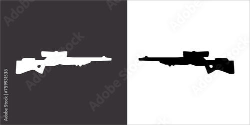 Illustration vector graphics of gun icon