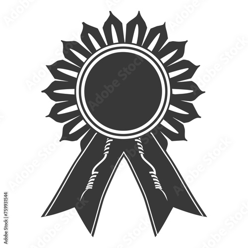 Silhouette Award rosette black color only