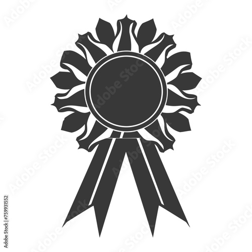 Silhouette Award rosette black color only