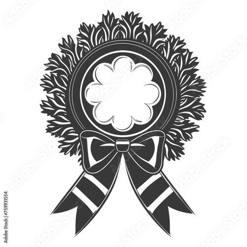 Silhouette Award rosette black color only