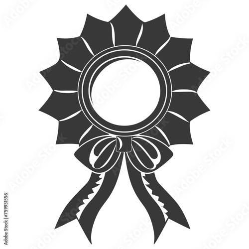 Silhouette Award rosette black color only