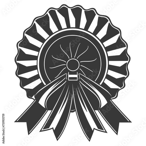 Silhouette Award rosette black color only