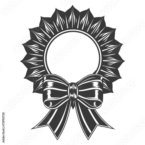 Silhouette Award rosette black color only