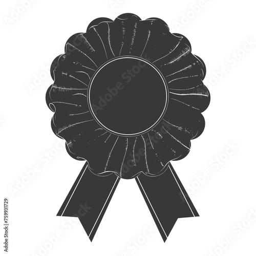 Silhouette Award rosette black color only