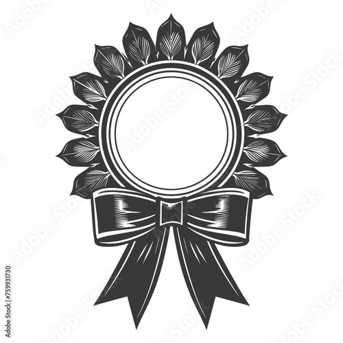 Silhouette Award rosette black color only