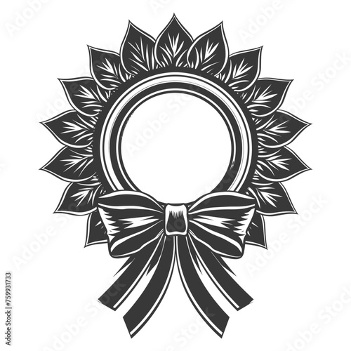 Silhouette Award rosette black color only