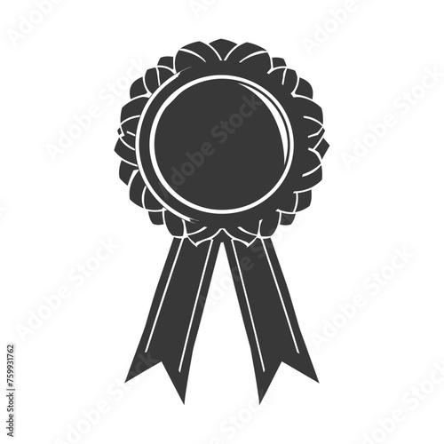 Silhouette Award rosette black color only