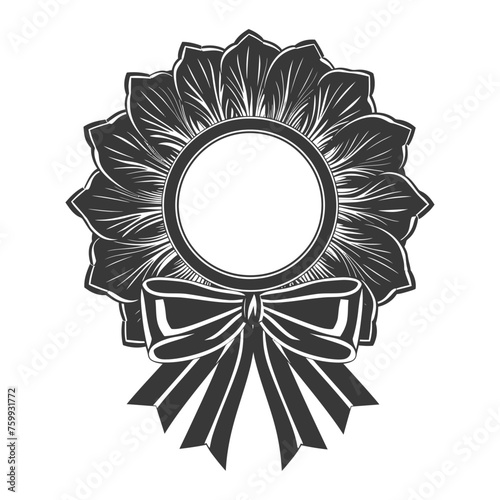 Silhouette Award rosette black color only