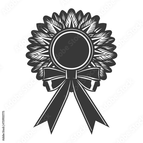 Silhouette Award rosette black color only