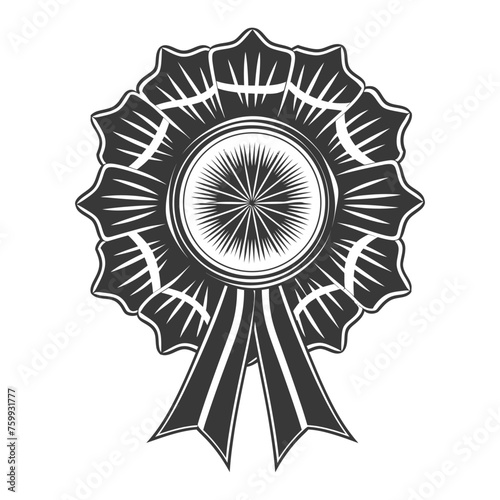 Silhouette Award rosette black color only