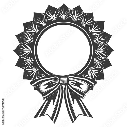 Silhouette Award rosette black color only