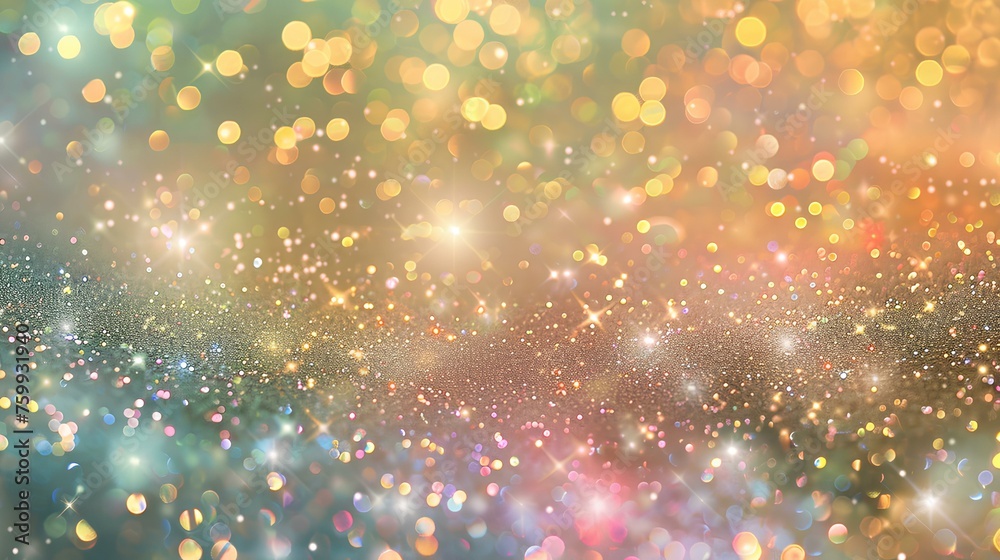 Shimmering Christmas Bokeh Lights Background Shimmering Christmas Bokeh Lights Background