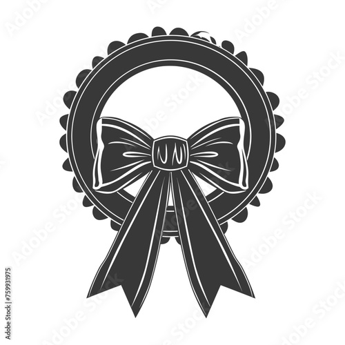 Silhouette Award rosette black color only
