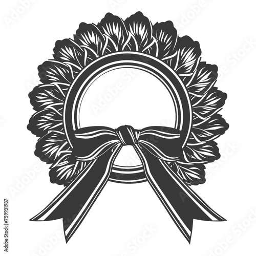 Silhouette Award rosette black color only