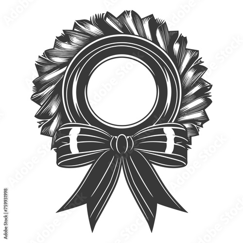 Silhouette Award rosette black color only