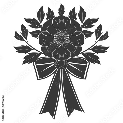 Silhouette Award rosette black color only