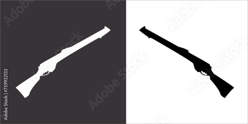 Illustration vector graphics of gun icon