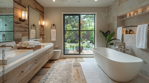 a modern small home bathroom  with smart storage solutions  contemporary fixtures  and luxurious finishes