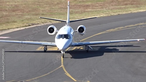 Generic Business Jet Taxiing at Executive Airport photo