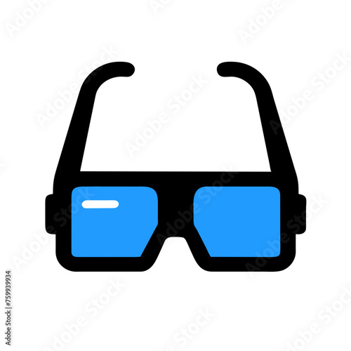 Augmented Reality, Wearable AR Devices, AR, Smart, Mixed Reality Glasses icon vector logo illustration