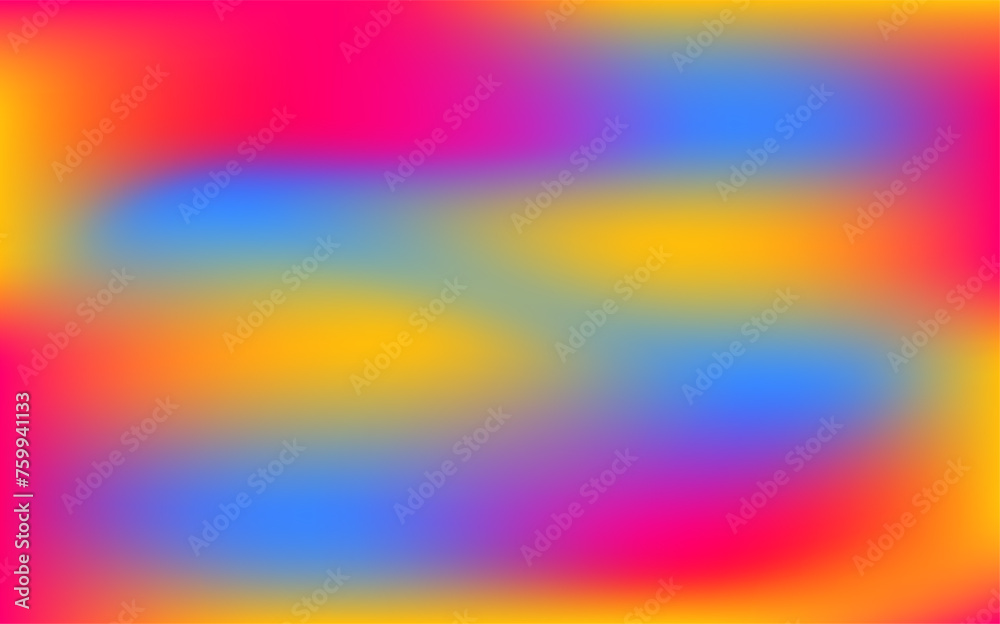 Obraz premium Abstract Blurry gradient Spring pink yellow blue background. Color transition. Gentle trendy backdrop with Copy space