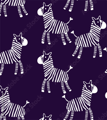 Canvas Print vector animals pattern illustration