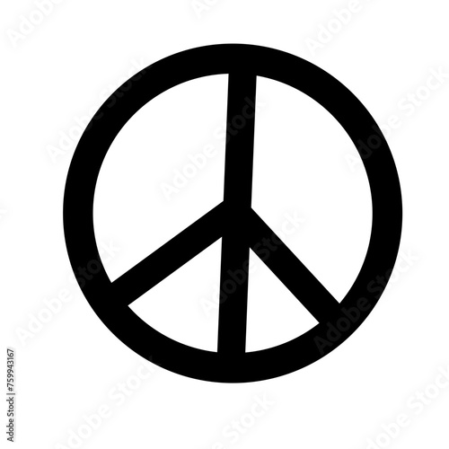 Vector illustration of peace mark