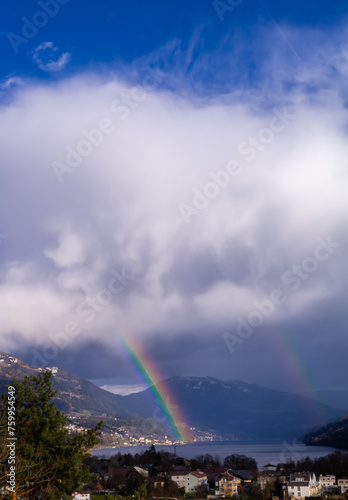 rainbow in the mountains