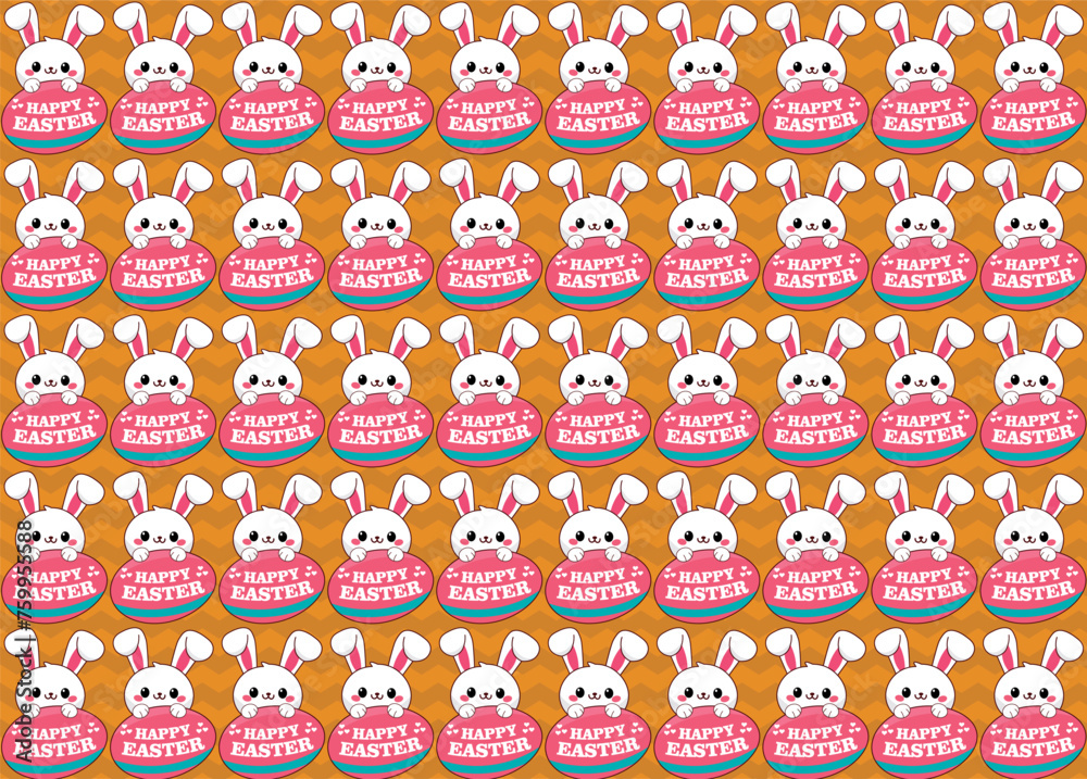 Cute rabbit pattern, vector, for backgrounds textures, fabrics, paper Cute rabbit pattern, vector, for backgrounds textures, fabrics, paper