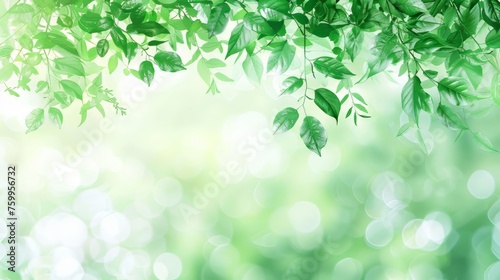 Green backdrop for text or design, symbolizing new growth and renewal, perfect for creative elements