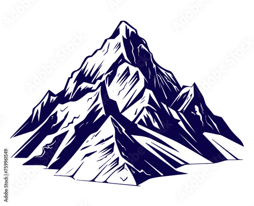 Berg Symbol Vektor Gipfel Mountains Silhouette © THM
