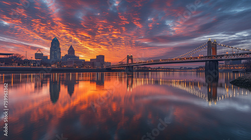 Cincinnatis River Morning photo