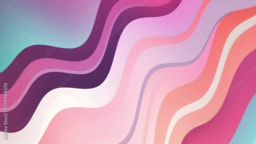 Colorful striped waving looped animated background Colorful striped waving looped animated background