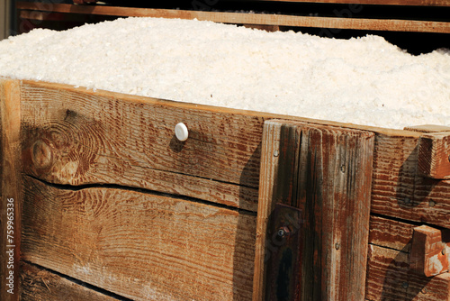 Cart with salt near Ston, Peljesac, Croatia